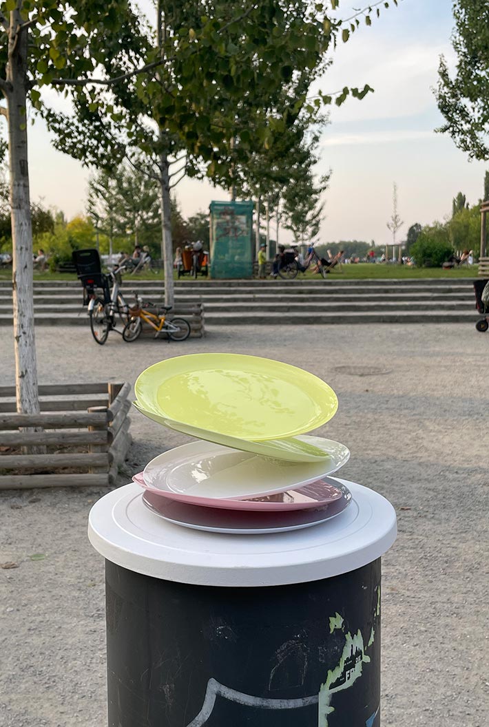 Projekt Picknick auf 40 Pollern am Mauersegler