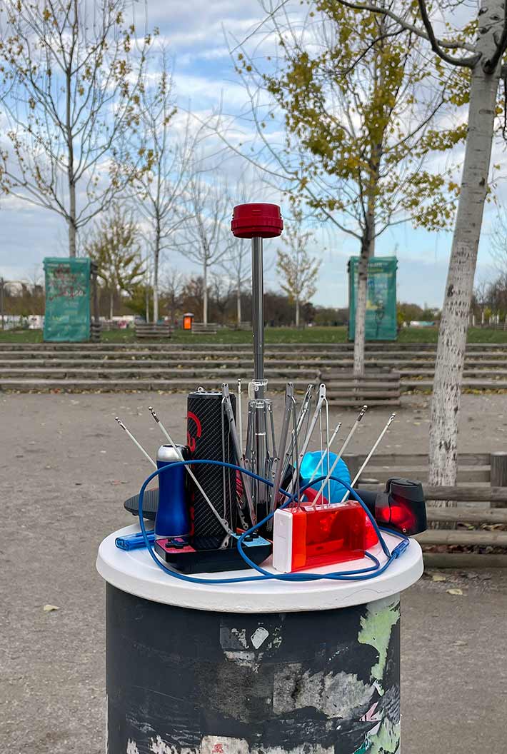 Projekt Picknick auf 40 Pollern am Mauersegler