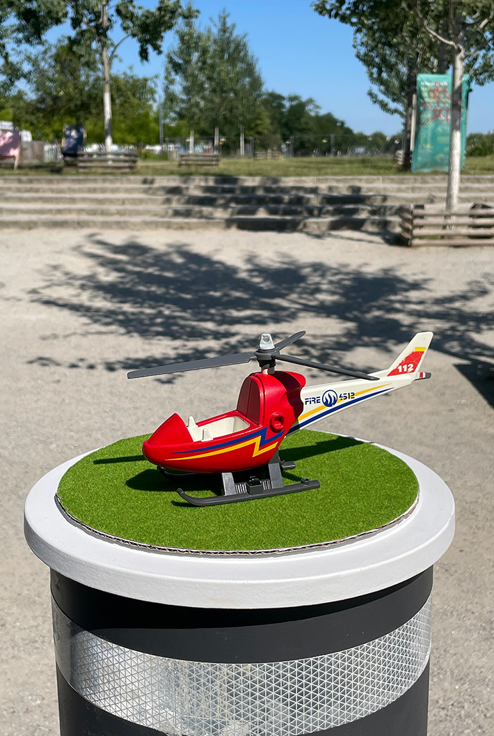 Projekt Picknick auf 40 Pollern am Mauersegler